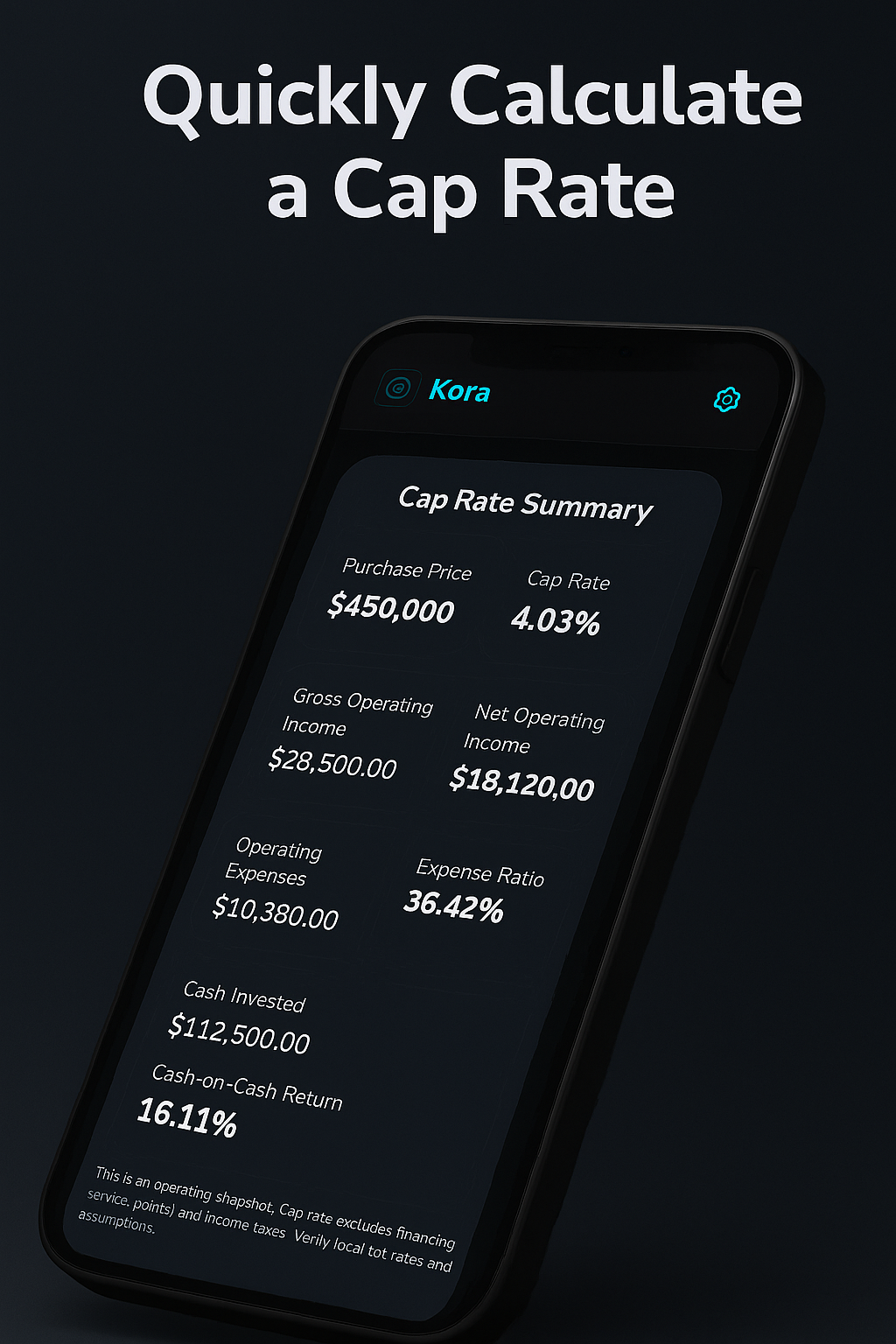Cap rate & cash-on-cash return