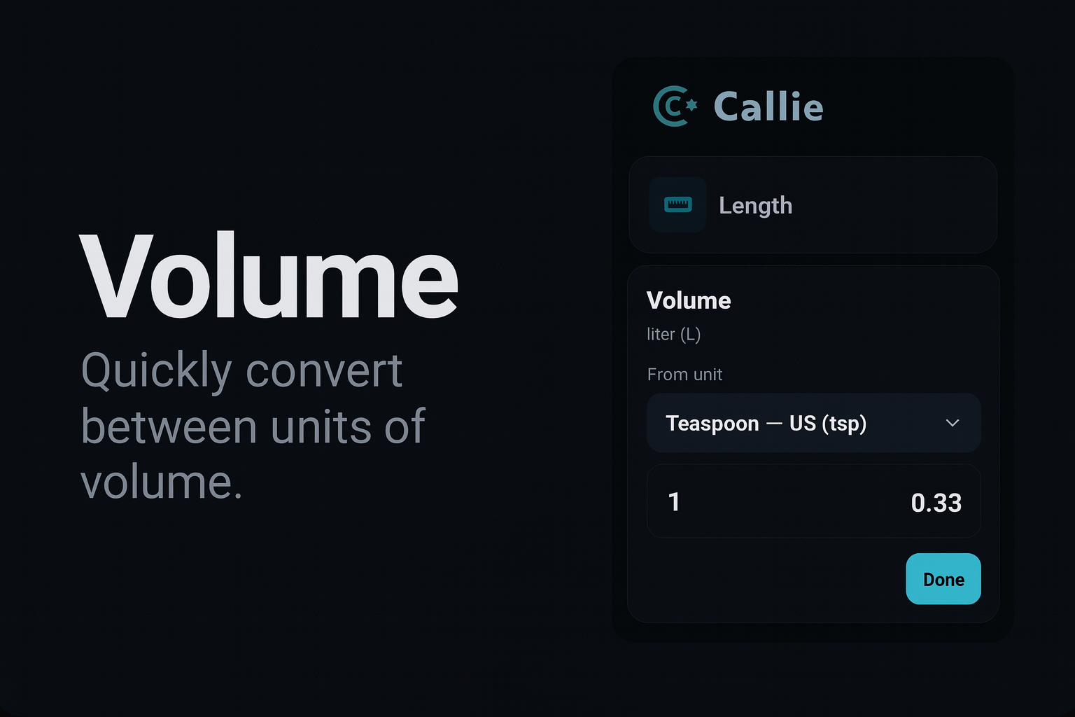 Volume converter